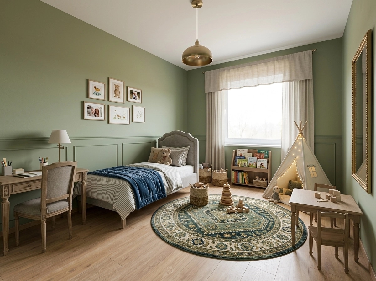 Interior design in Transitional style — Kids Room by GenRoom AI