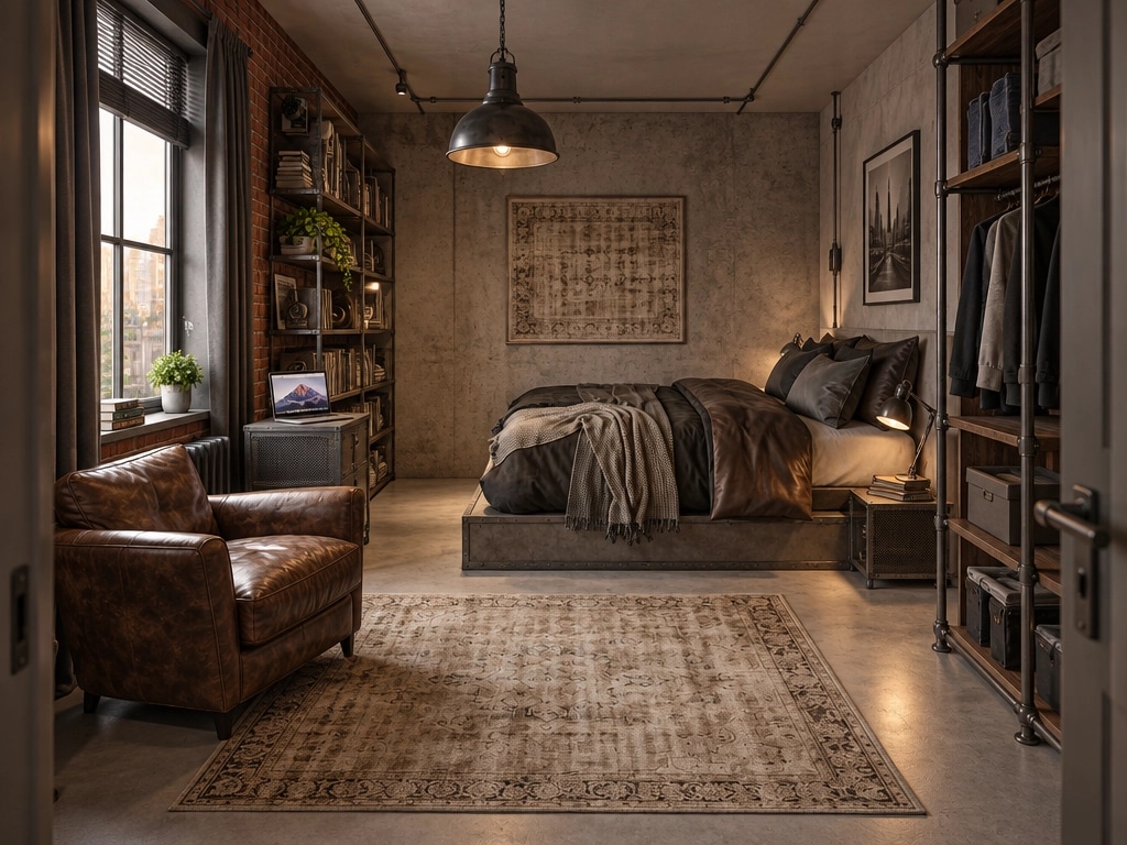 Interior design in Loft / Industrial style — Kids Room by GenRoom AI