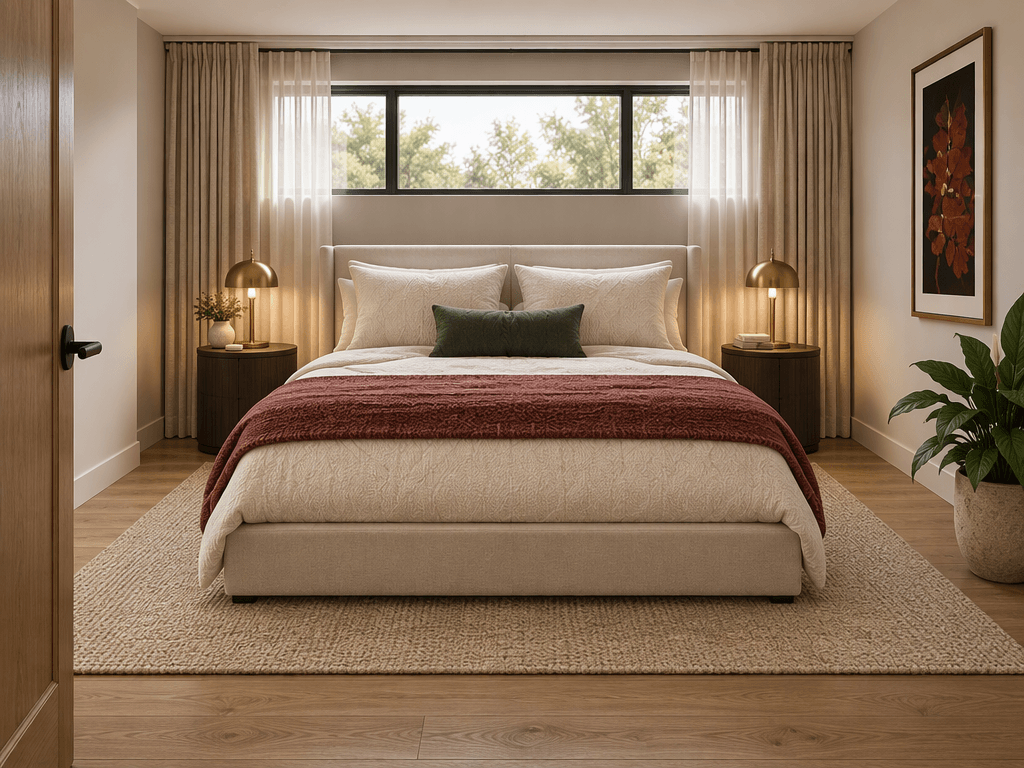 Interior design in Transitional style — Bedroom by GenRoom AI