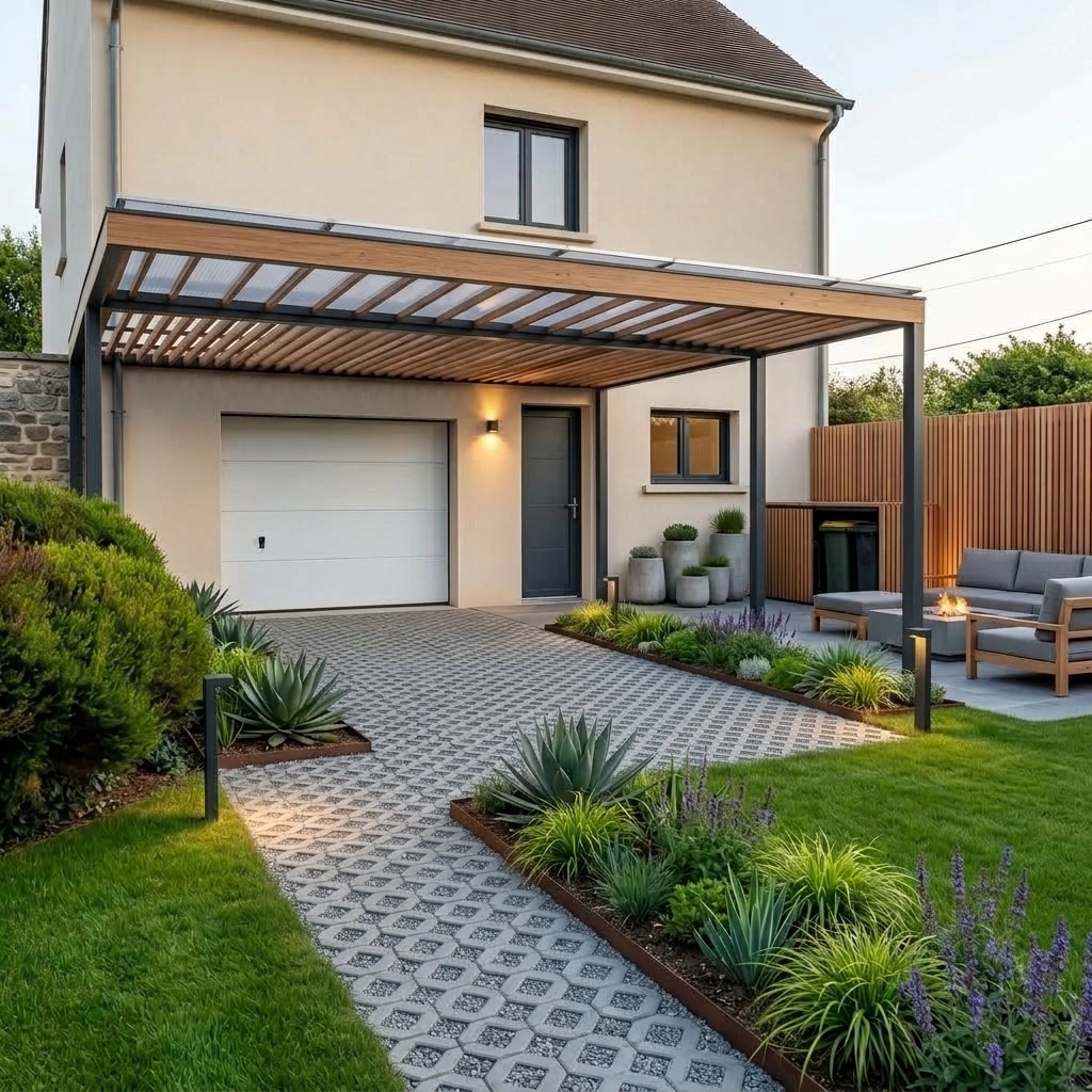 Landscape design in Contemporary Yard style — Yard by GenRoom AI