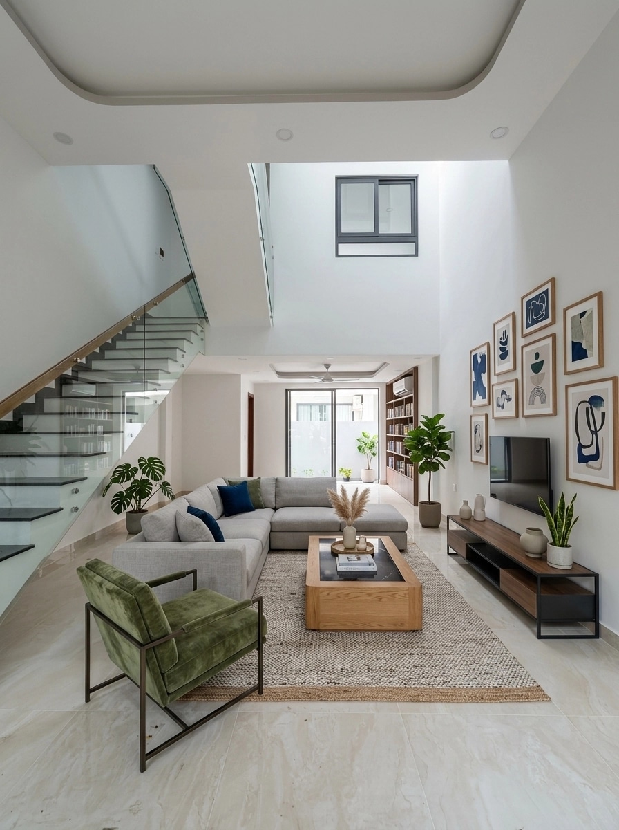 Interior design in Contemporary style — Living Room by GenRoom AI