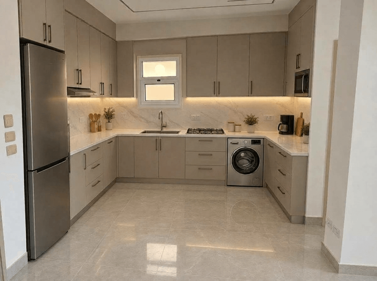 Kitchen interior in no_style style — photo by GenRoom AI
