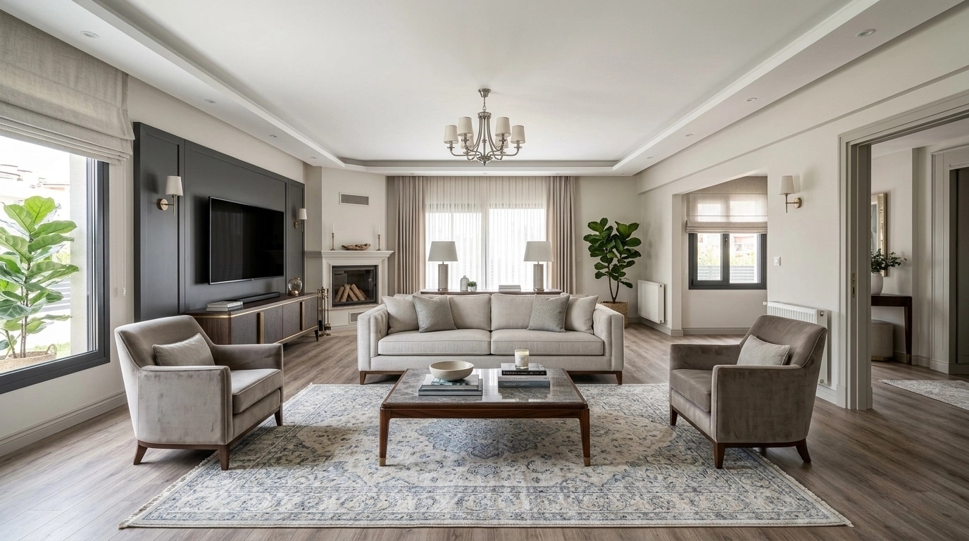 Interior design in Transitional style — Living Room by GenRoom AI
