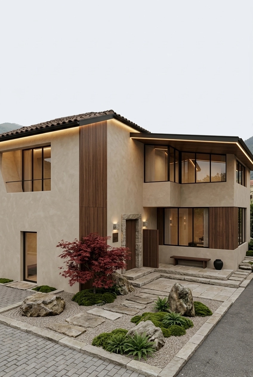 Minimalist Facade Facade design — facade photo by GenRoom AI
