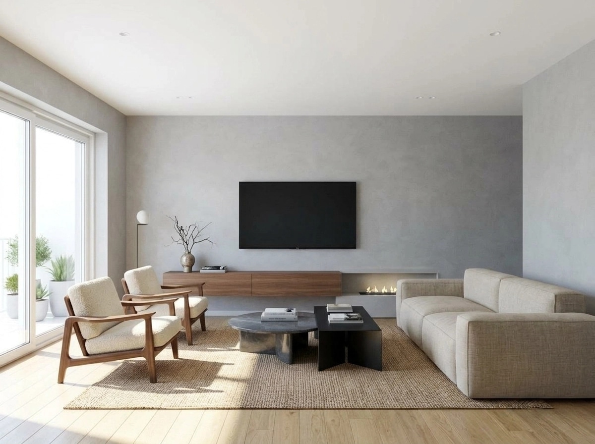 Minimalism Living Room design — interior photo by GenRoom AI