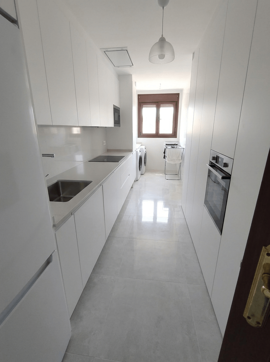 Kitchen interior in Minimalism style — photo by GenRoom AI