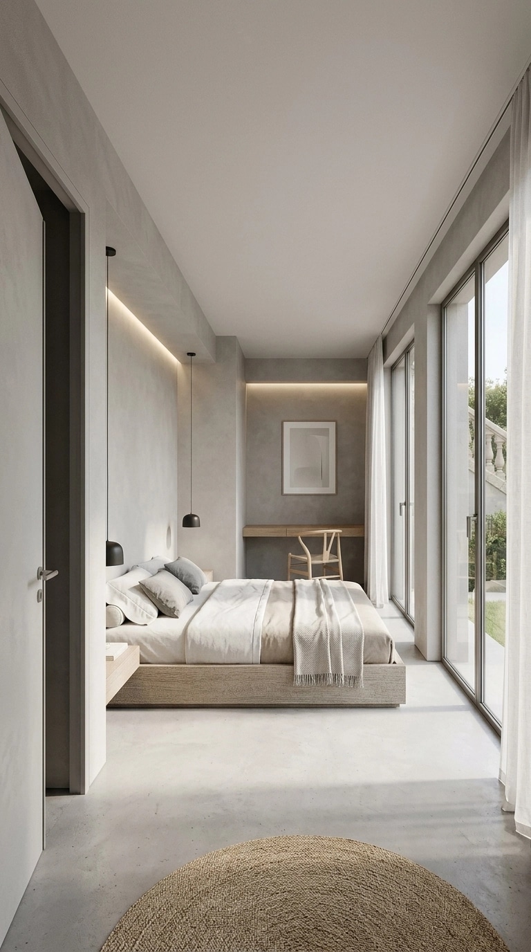 Minimalism Bedroom design — interior photo by GenRoom AI