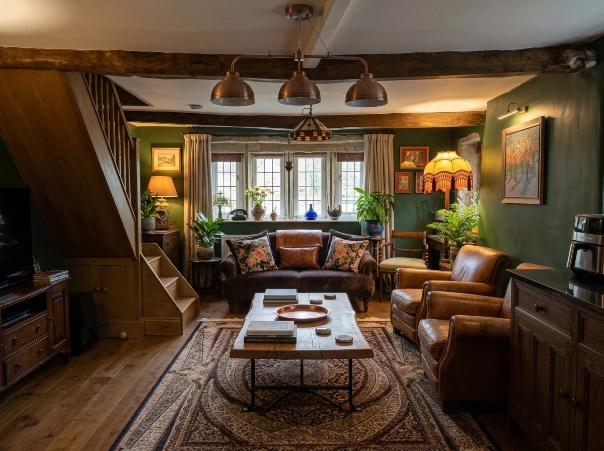 Interior design in Rustic style — Living Room by GenRoom AI