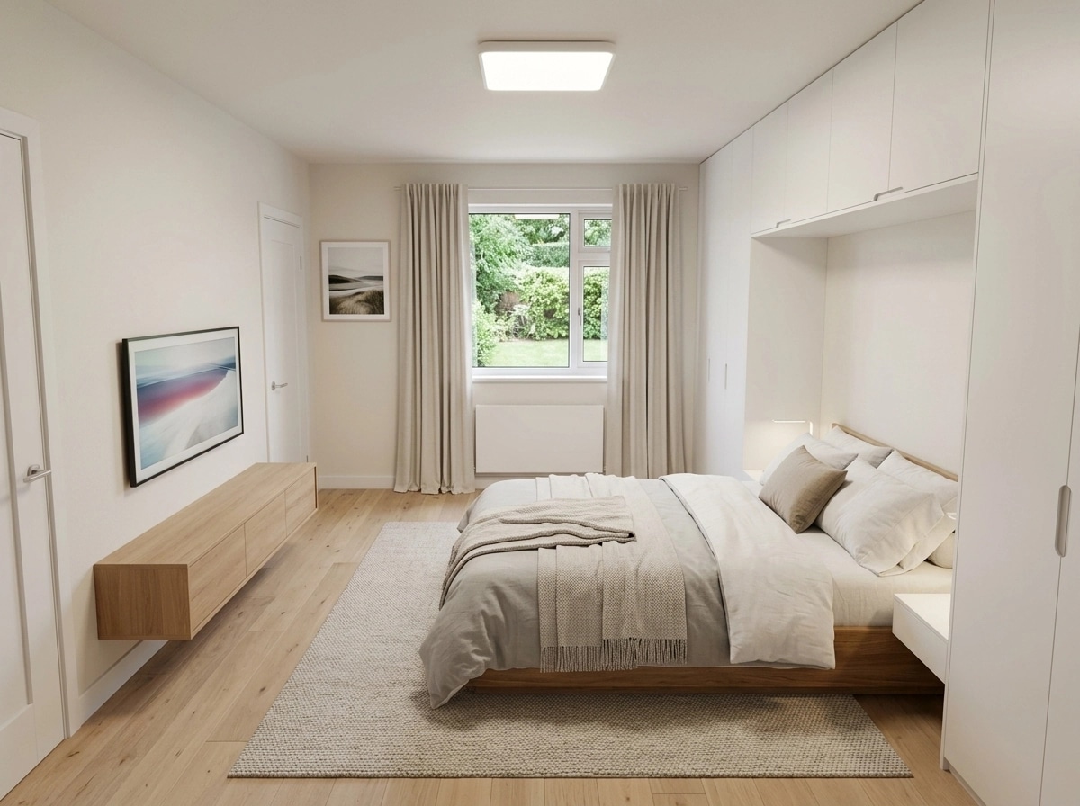 Minimalism Bedroom design — interior photo by GenRoom AI