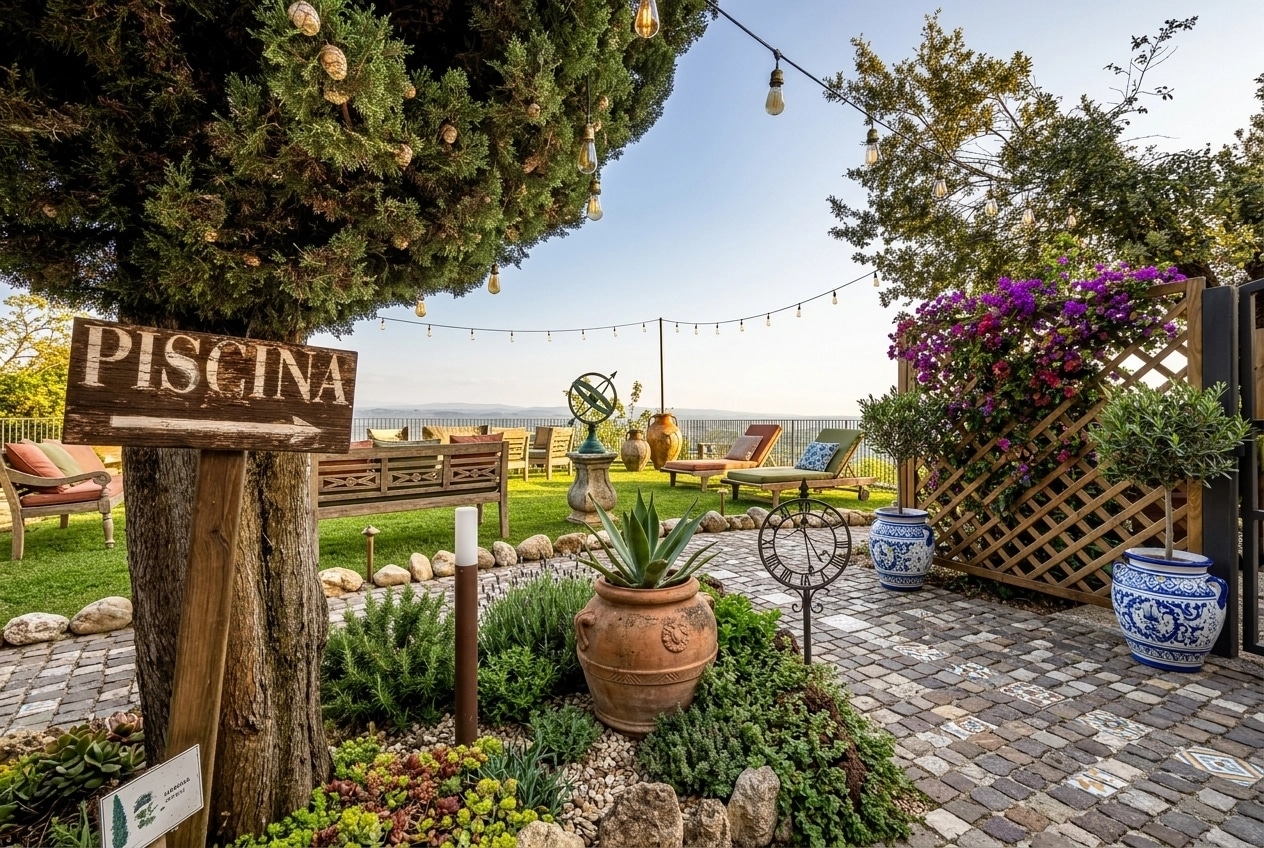 Landscape design in Mediterranean Yard style — Yard by GenRoom AI
