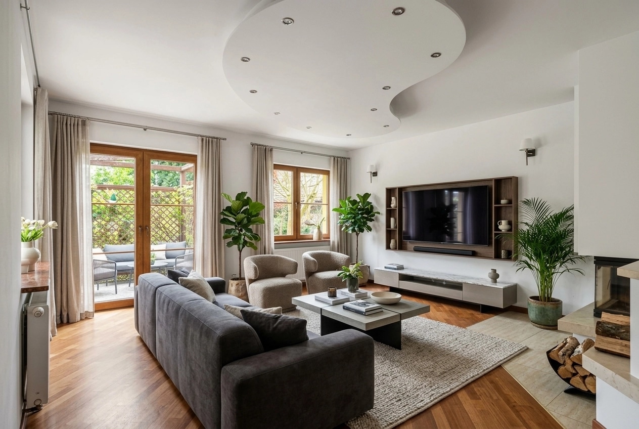Interior design in Contemporary style — Living Room by GenRoom AI