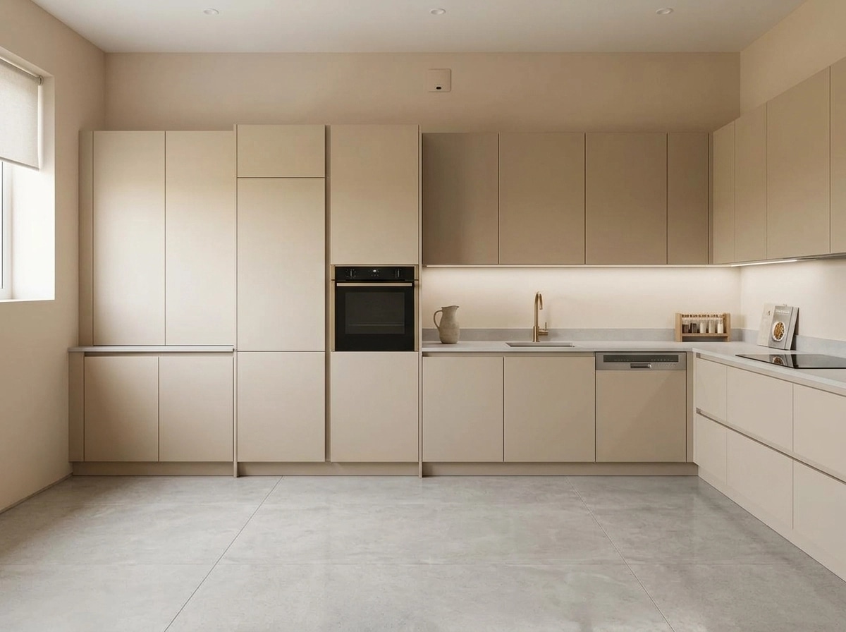 Minimalism Kitchen design — interior photo by GenRoom AI