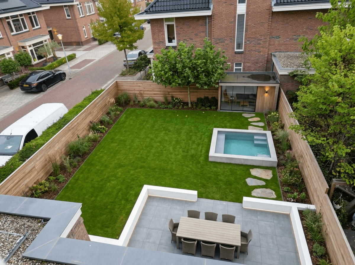Yard design in Contemporary Yard style — photo by GenRoom AI