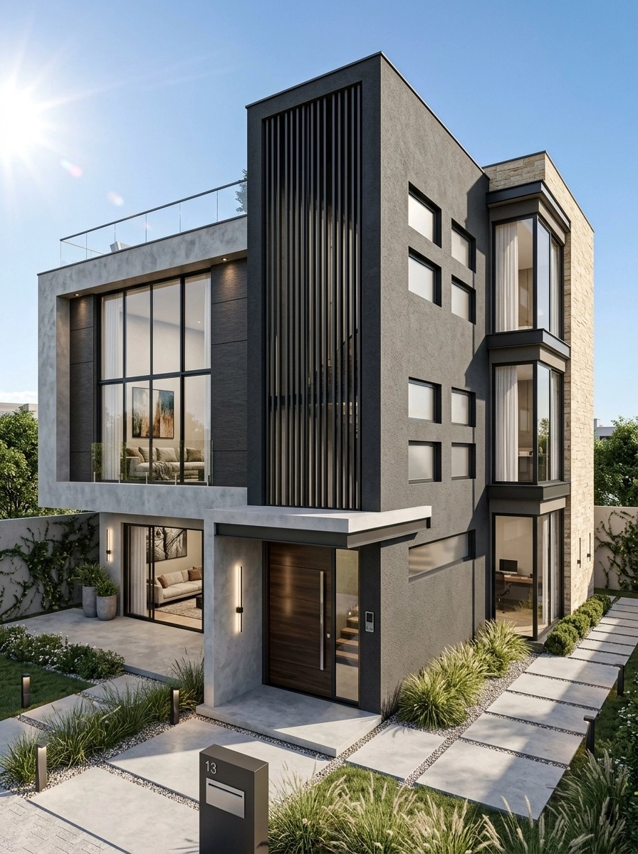 Contemporary Facade Facade design — facade photo by GenRoom AI