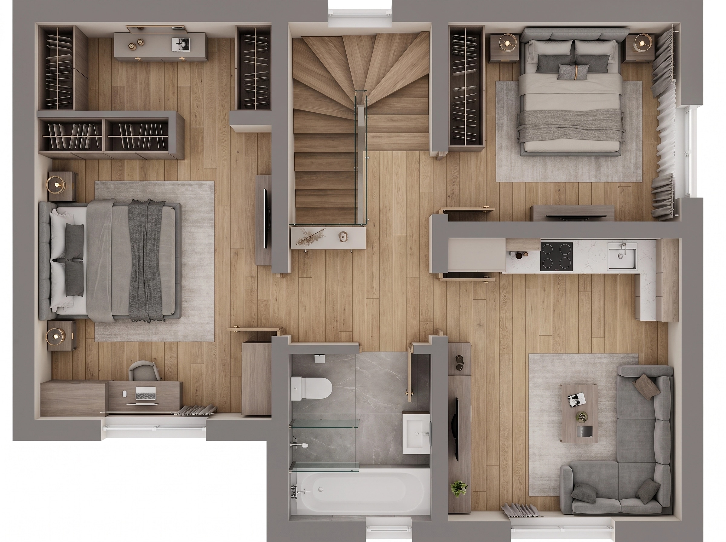 Interior design in Contemporary style — Living Room by GenRoom AI