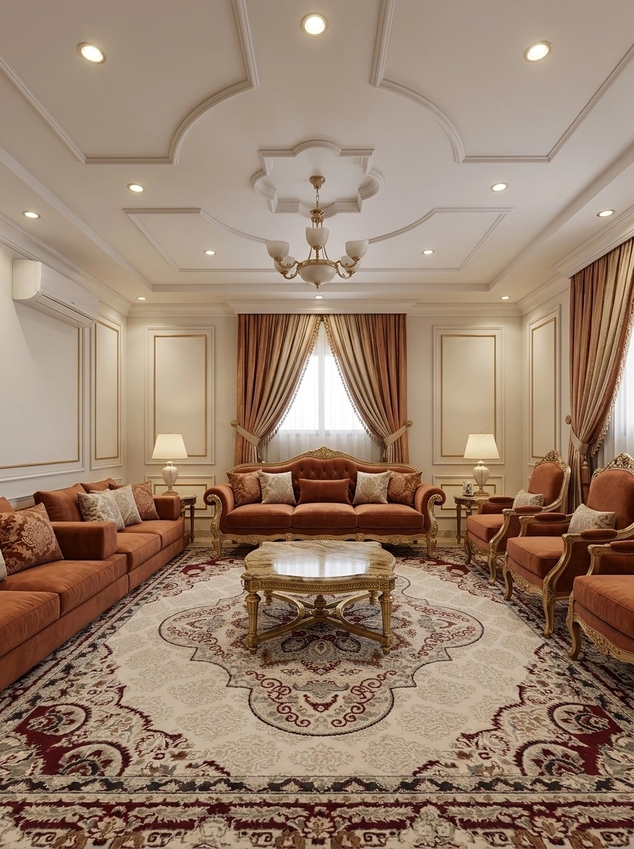 Interior design in Neoclassic style — Living Room by GenRoom AI