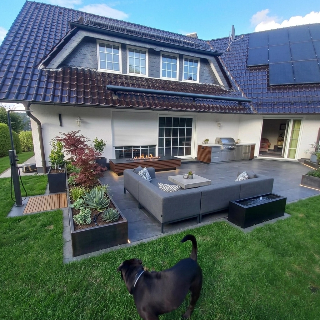 Landscape design in Contemporary Yard style — Yard by GenRoom AI