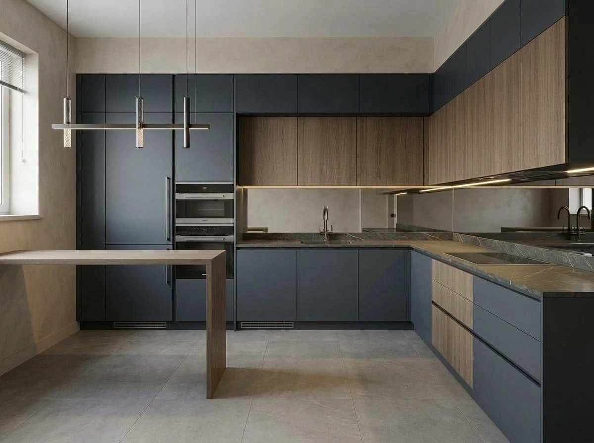 Kitchen interior in Contemporary style — photo by GenRoom AI