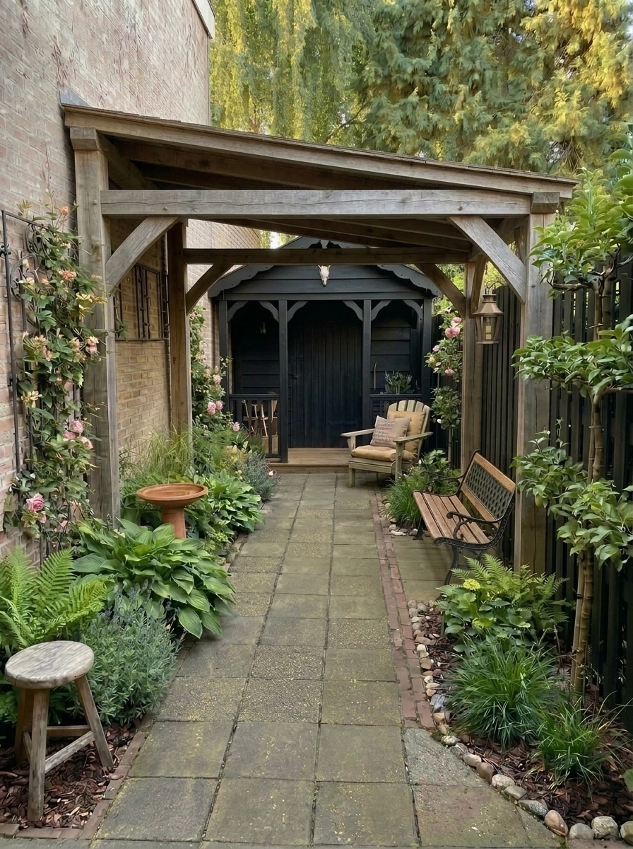 Country Rustic Garden Yard design — yard photo by GenRoom AI