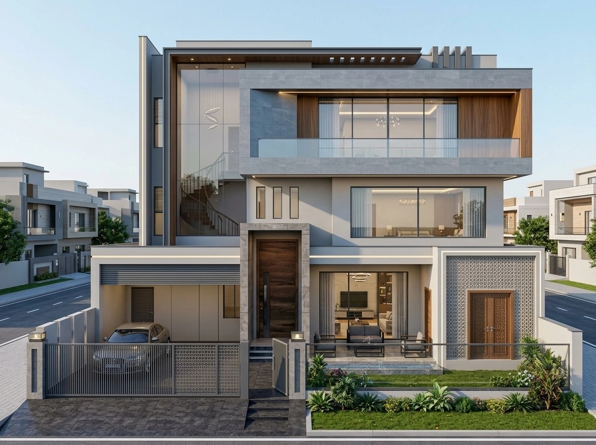 Contemporary Facade Facade design — facade photo by GenRoom AI