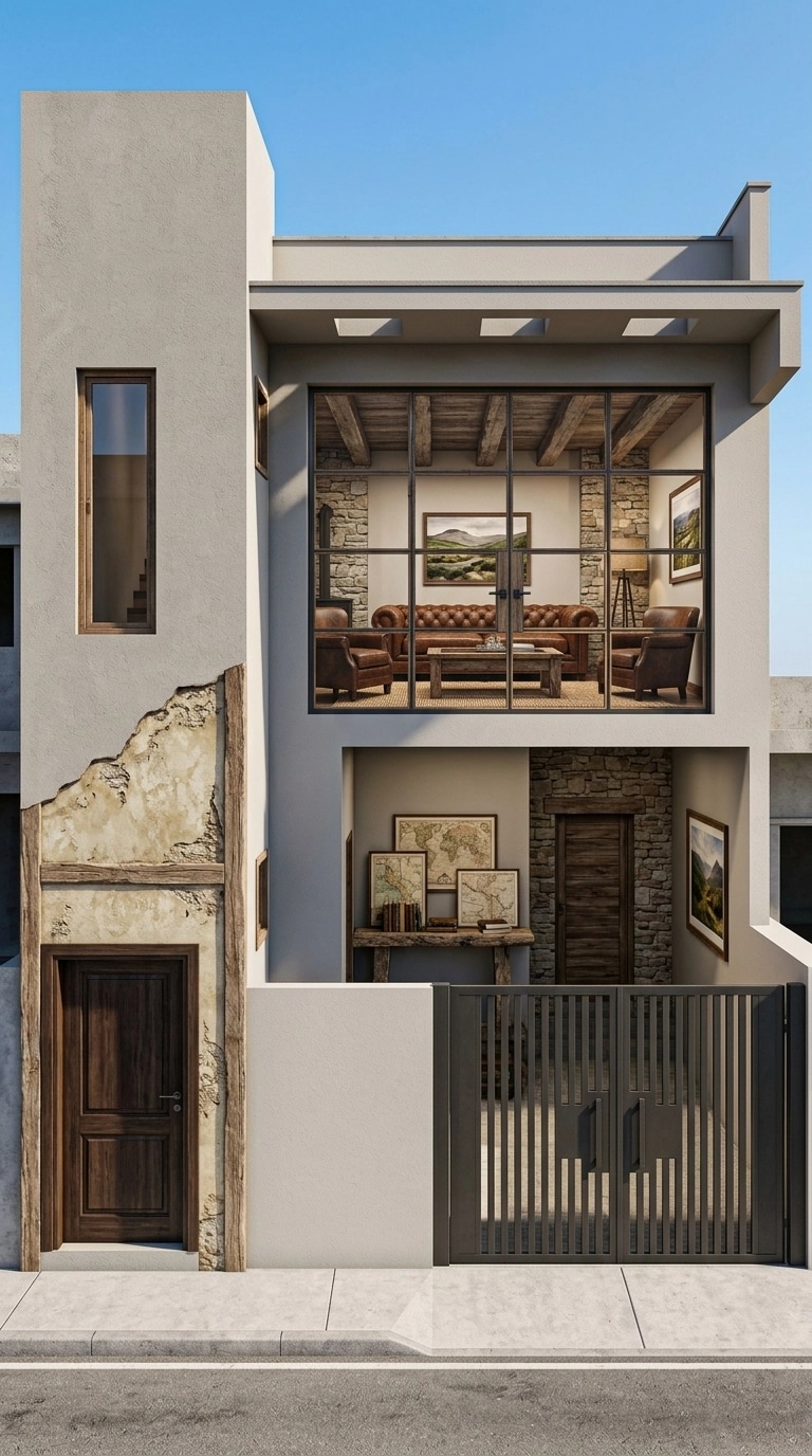Interior design in Rustic style — Living Room by GenRoom AI