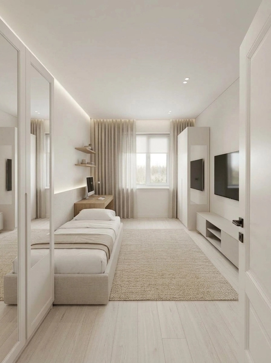 Minimalism Bedroom design — interior photo by GenRoom AI