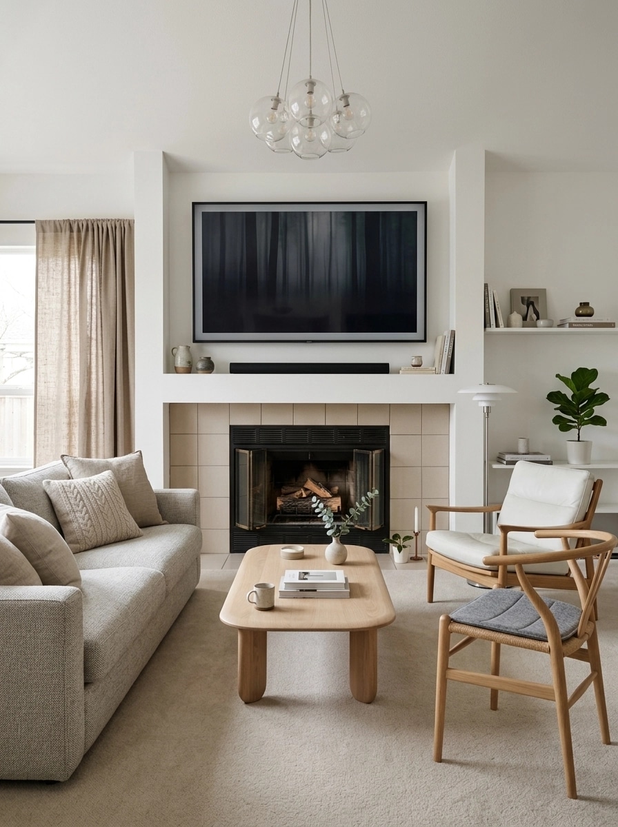 Scandinavian Living Room design — interior photo by GenRoom AI