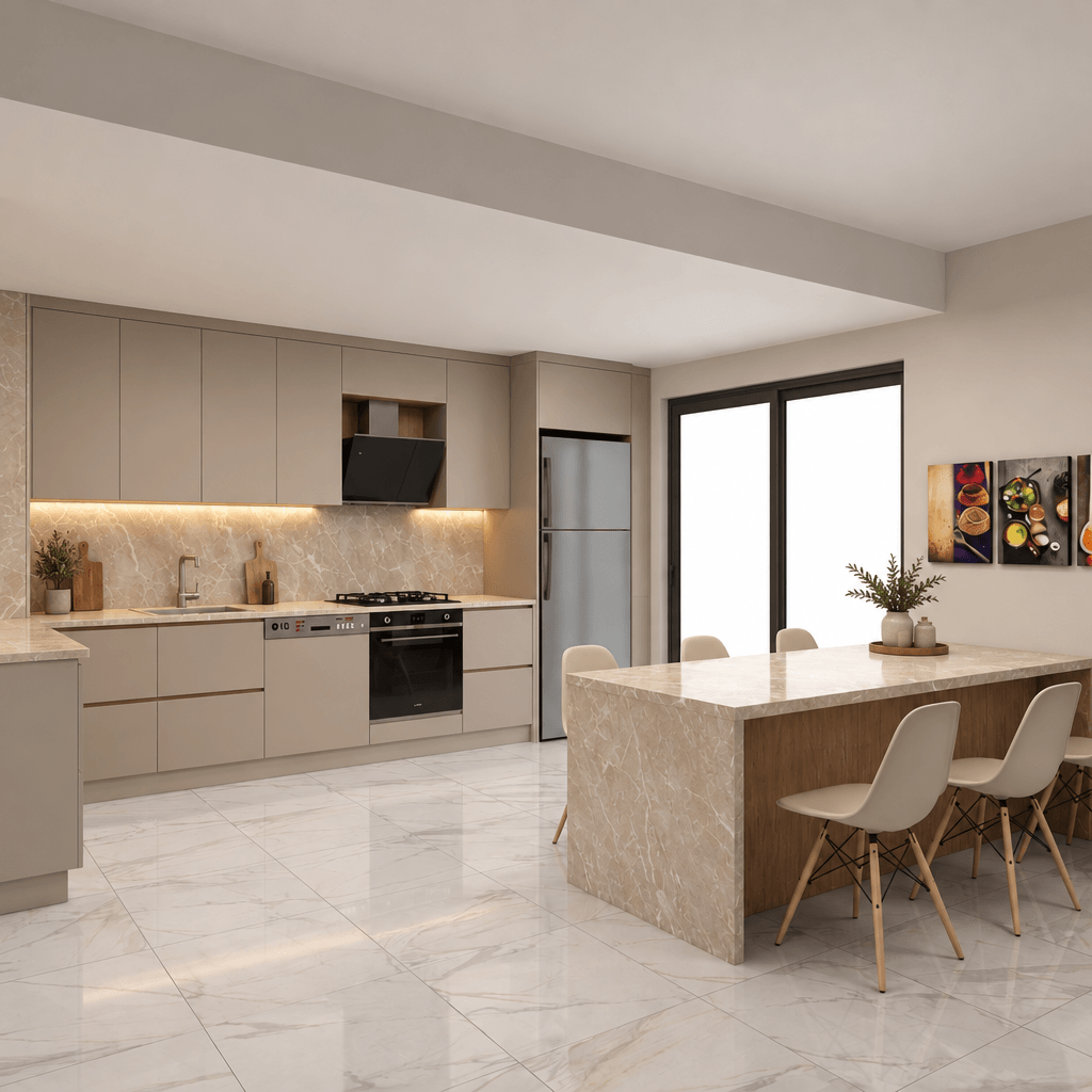 Kitchen interior in no_style style — photo by GenRoom AI