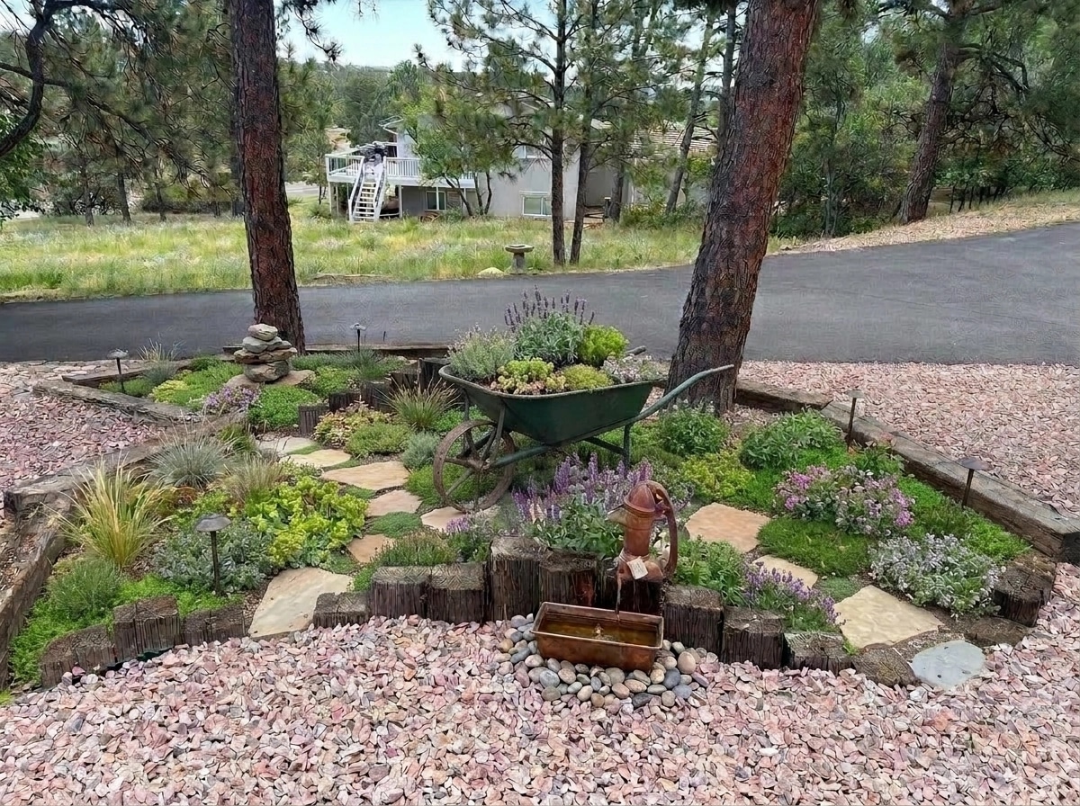 Landscape design in Eco Natural Garden style — Yard by GenRoom AI