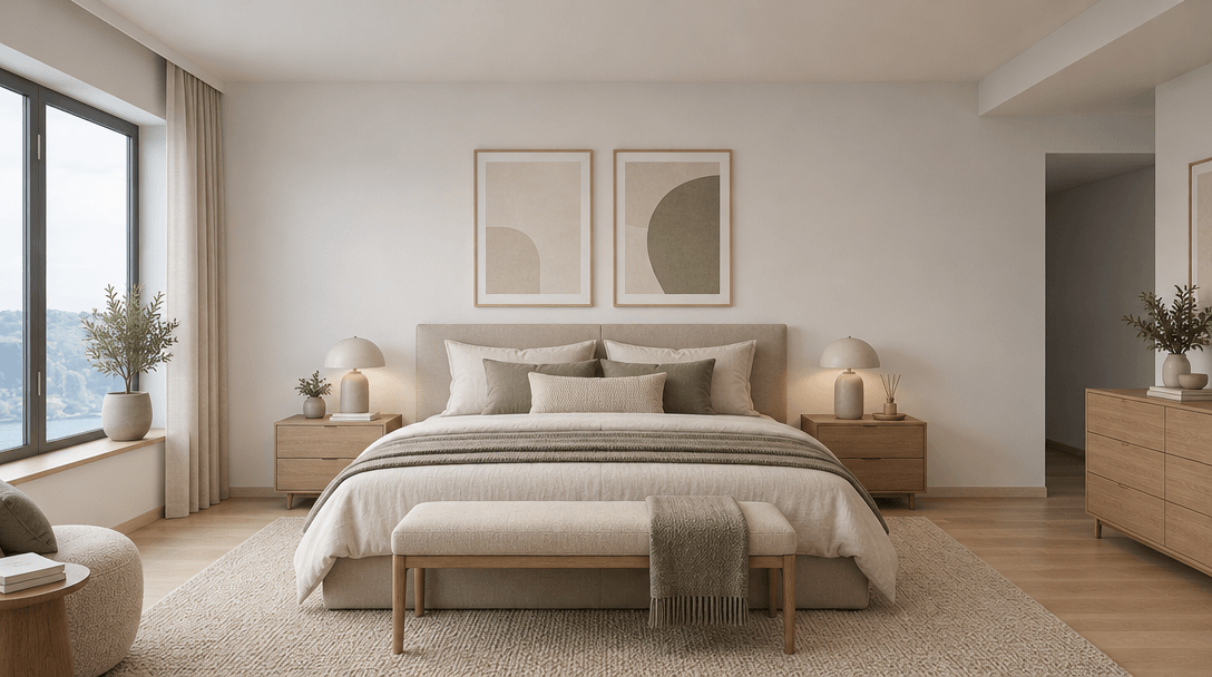 Minimalism Bedroom design — interior photo by GenRoom AI