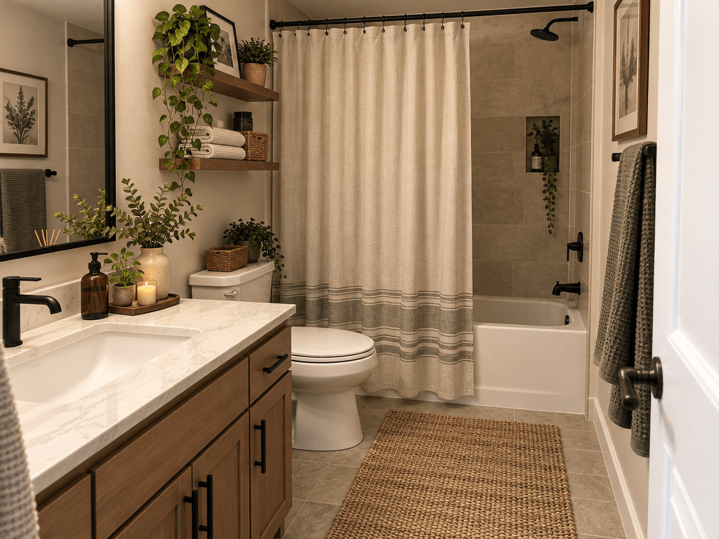 Contemporary Bathroom design — interior photo by GenRoom AI