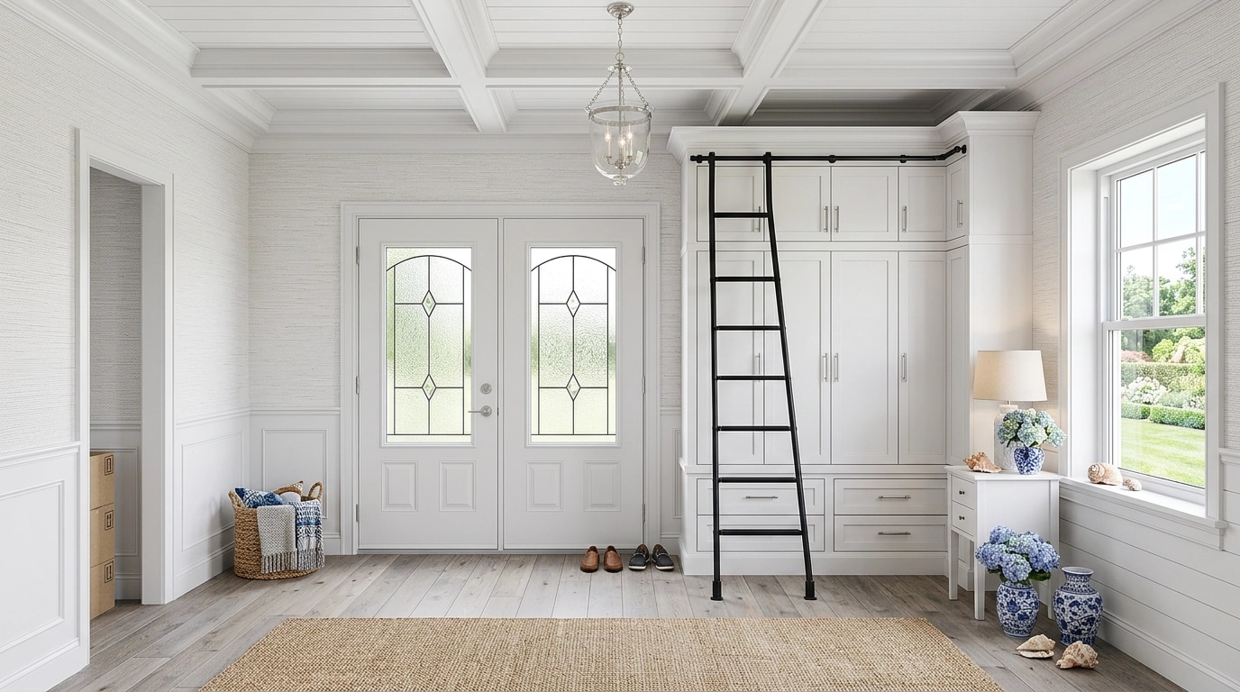 Coastal / Hamptons Hallway design — interior photo by GenRoom AI
