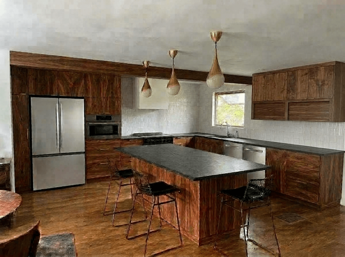 Kitchen interior in no_style style — photo by GenRoom AI