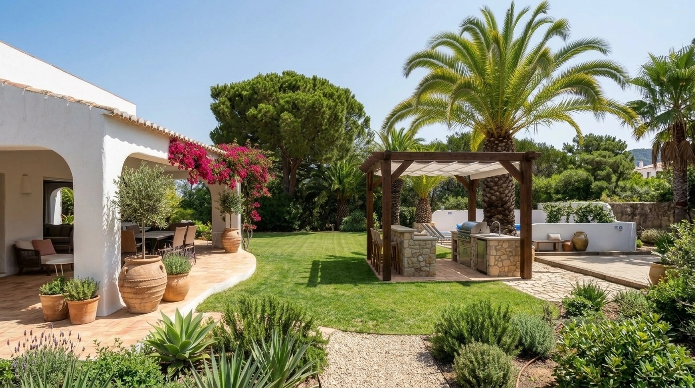 Mediterranean Yard Yard design — yard photo by GenRoom AI