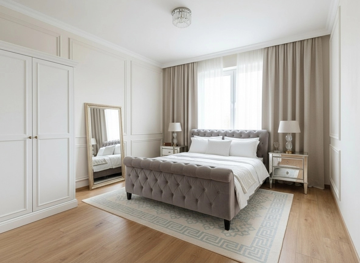 Interior design in Neoclassic style — Bedroom by GenRoom AI