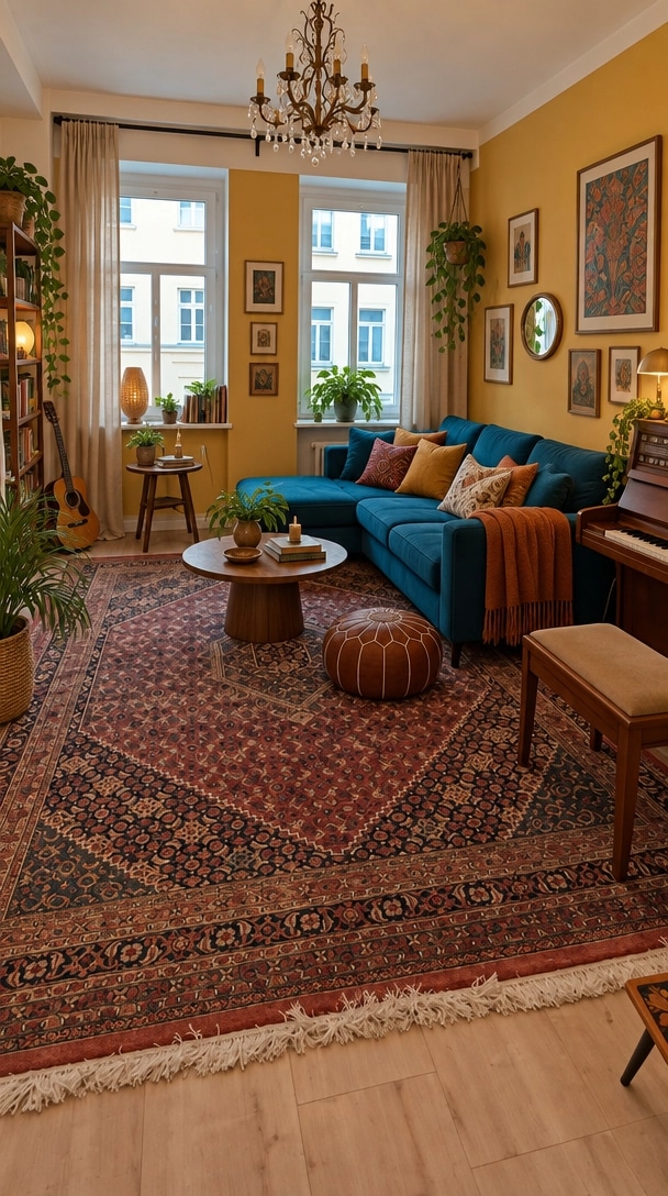 Interior design in Eclectic style — Living Room by GenRoom AI