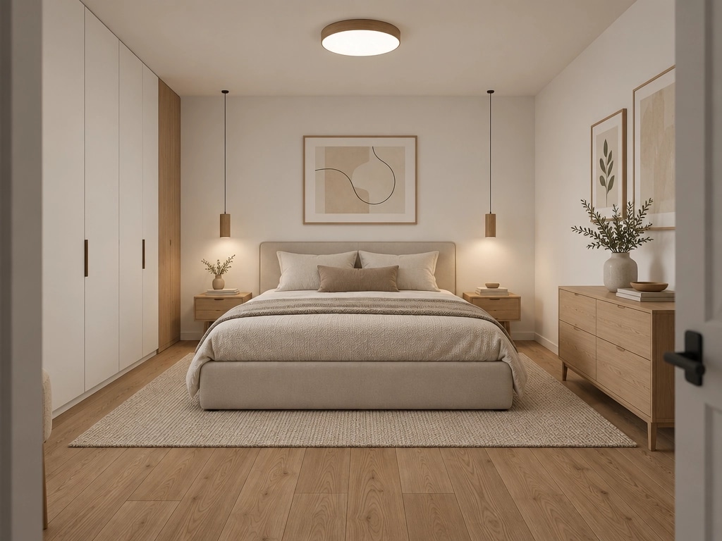 Interior design in Scandinavian style — Bedroom by GenRoom AI