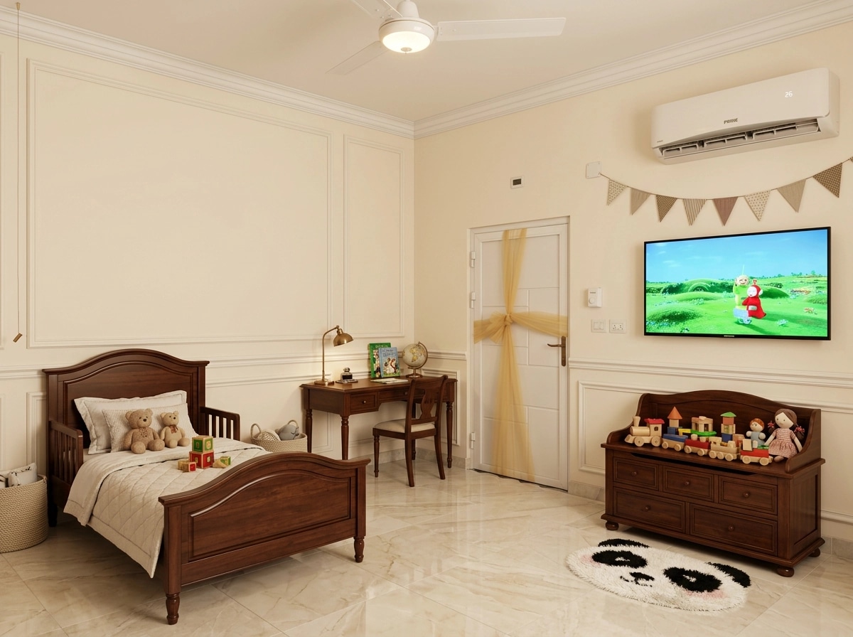 Classic Kids Room design — interior photo by GenRoom AI