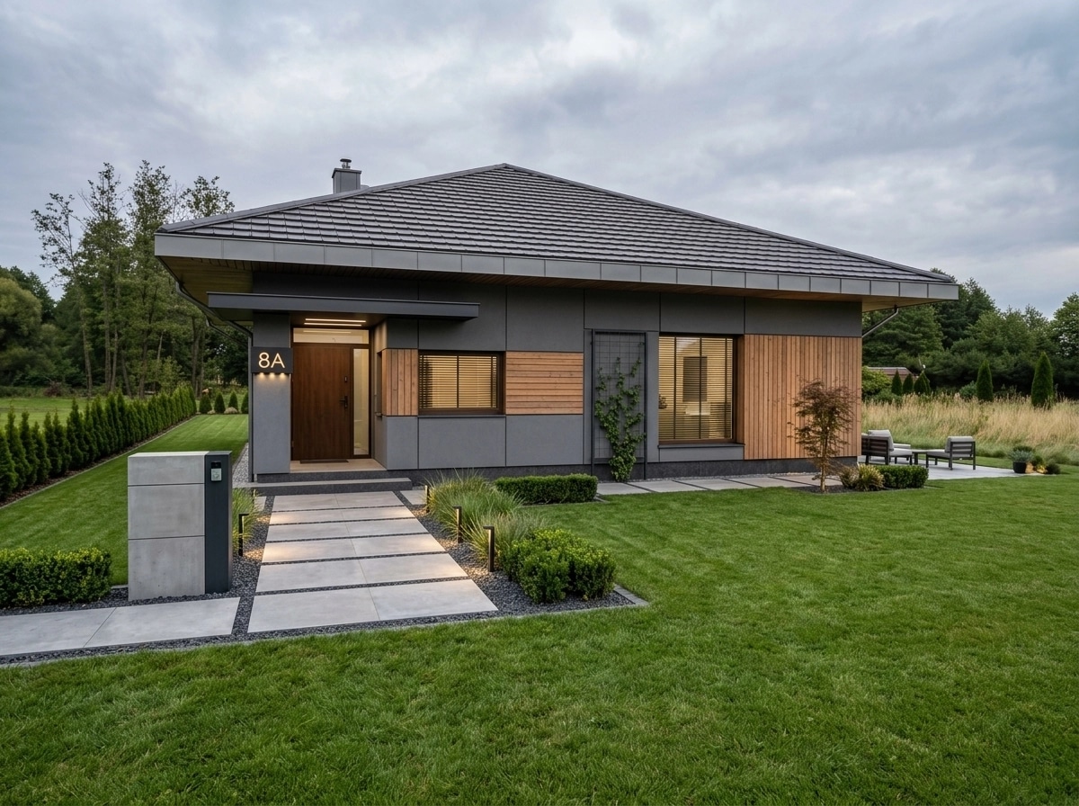 Contemporary Facade Fasad design — facade photo by GenRoom AI