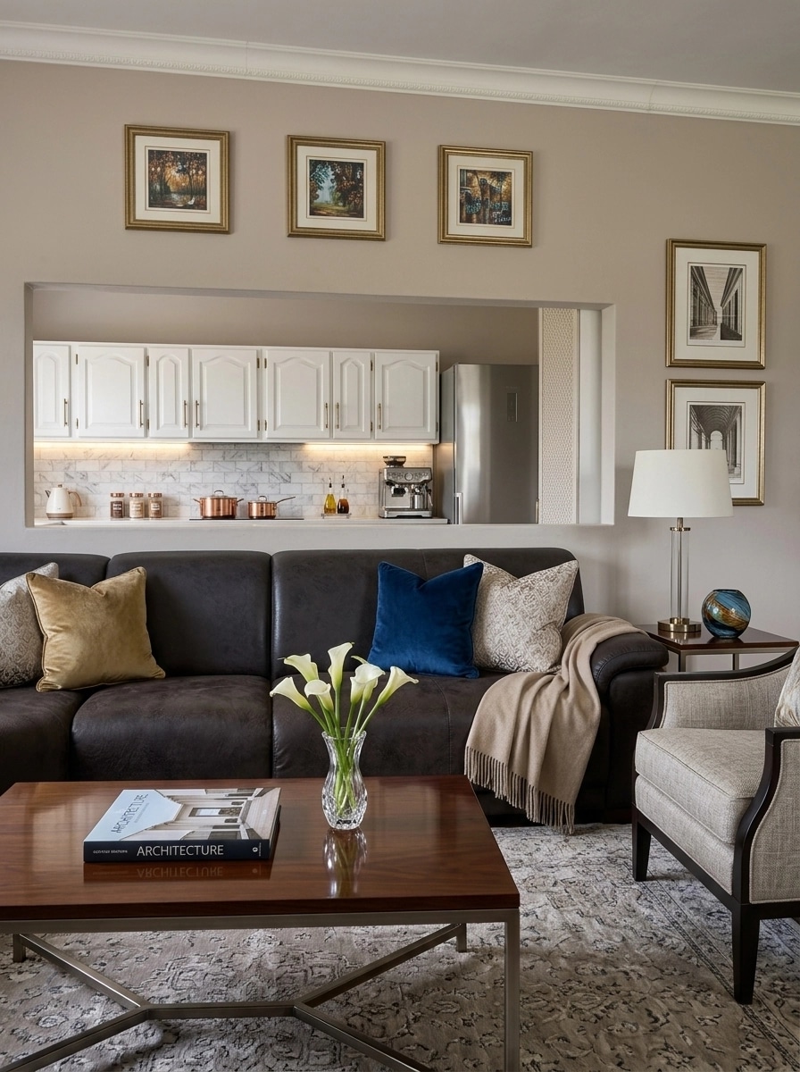 Interior design in Transitional style — Living Room by GenRoom AI