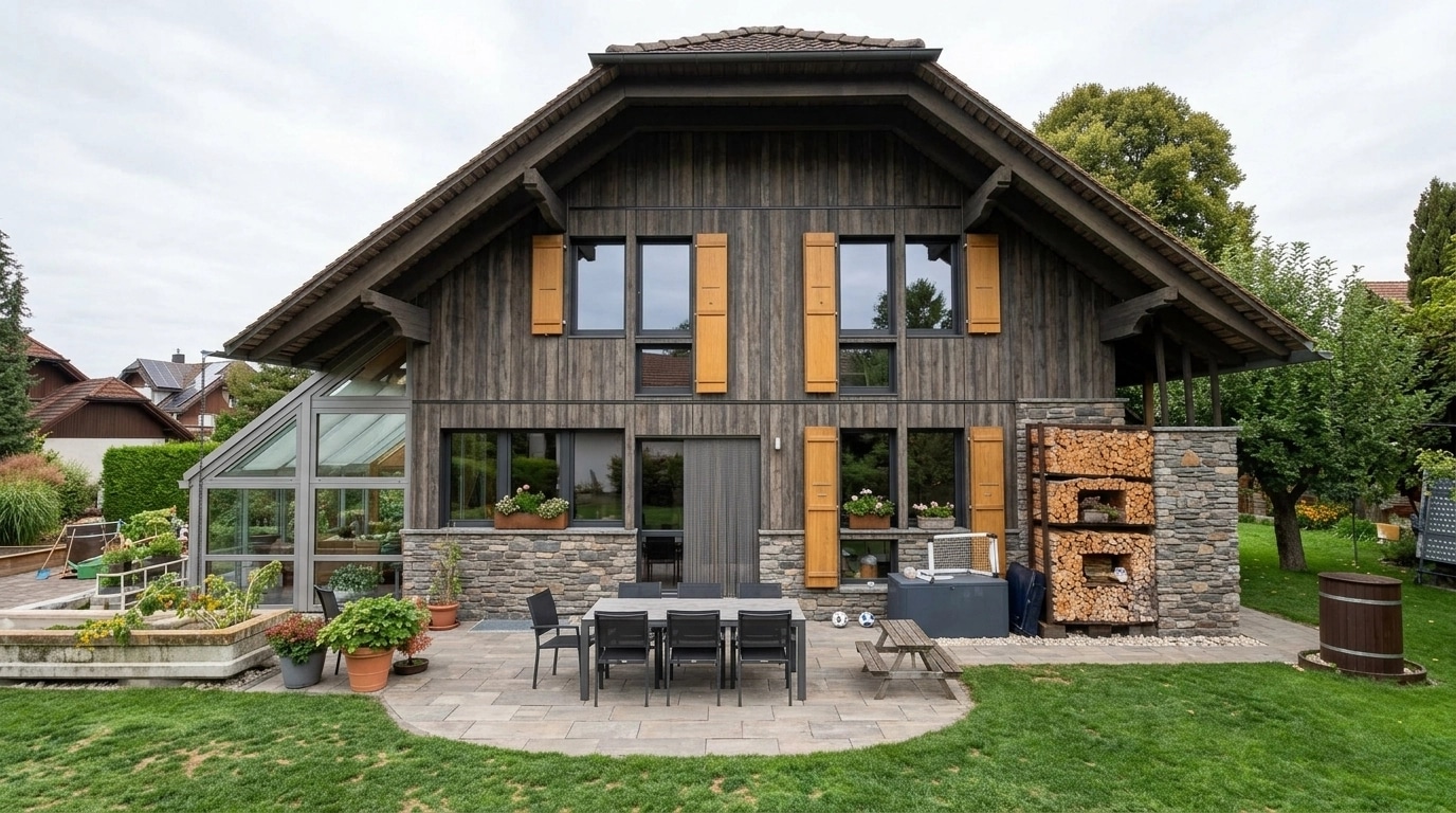 Facade design in Barnhouse Facade style — Facade by GenRoom AI