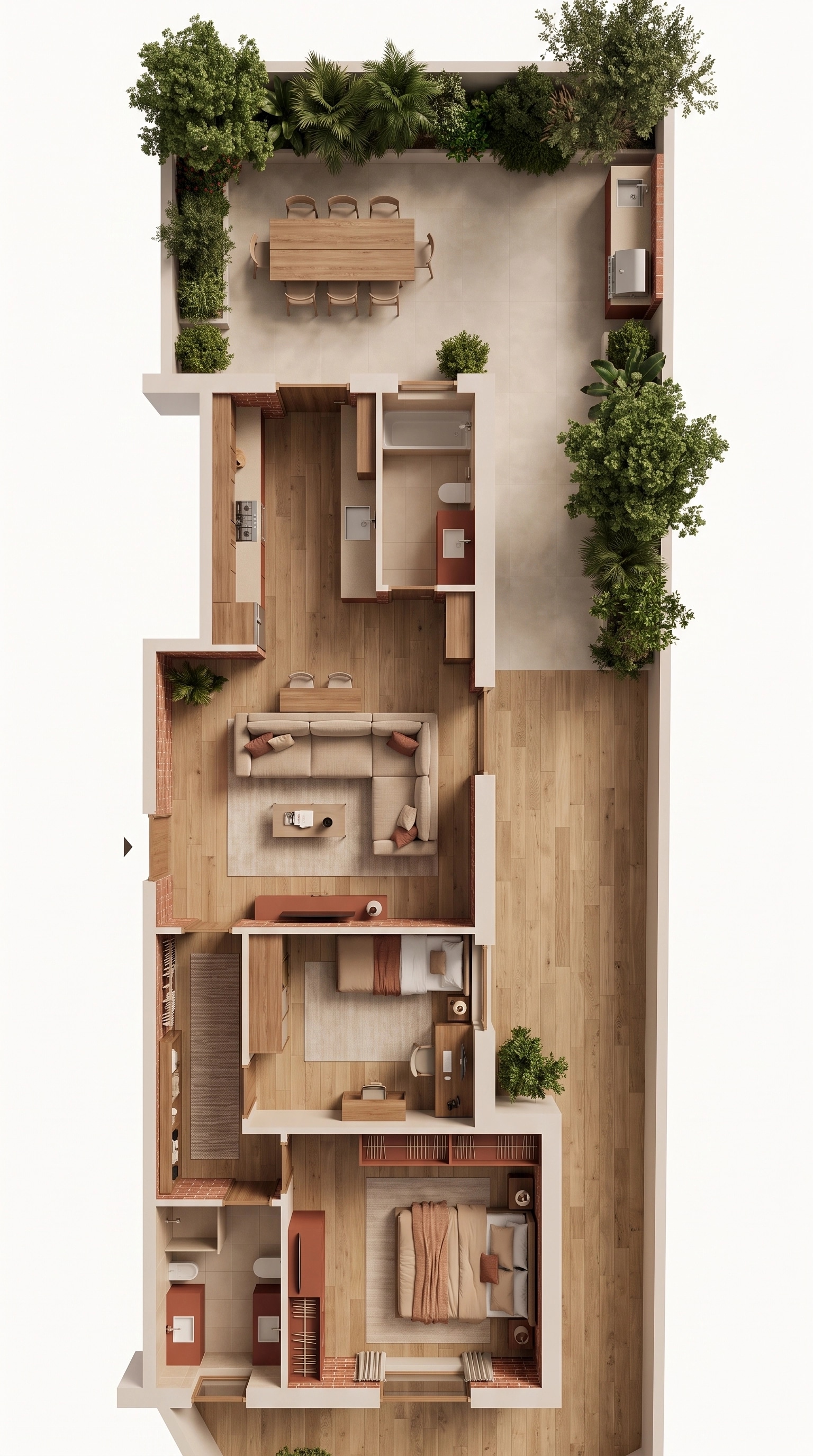 Interior design in Contemporary style — Living Room by GenRoom AI