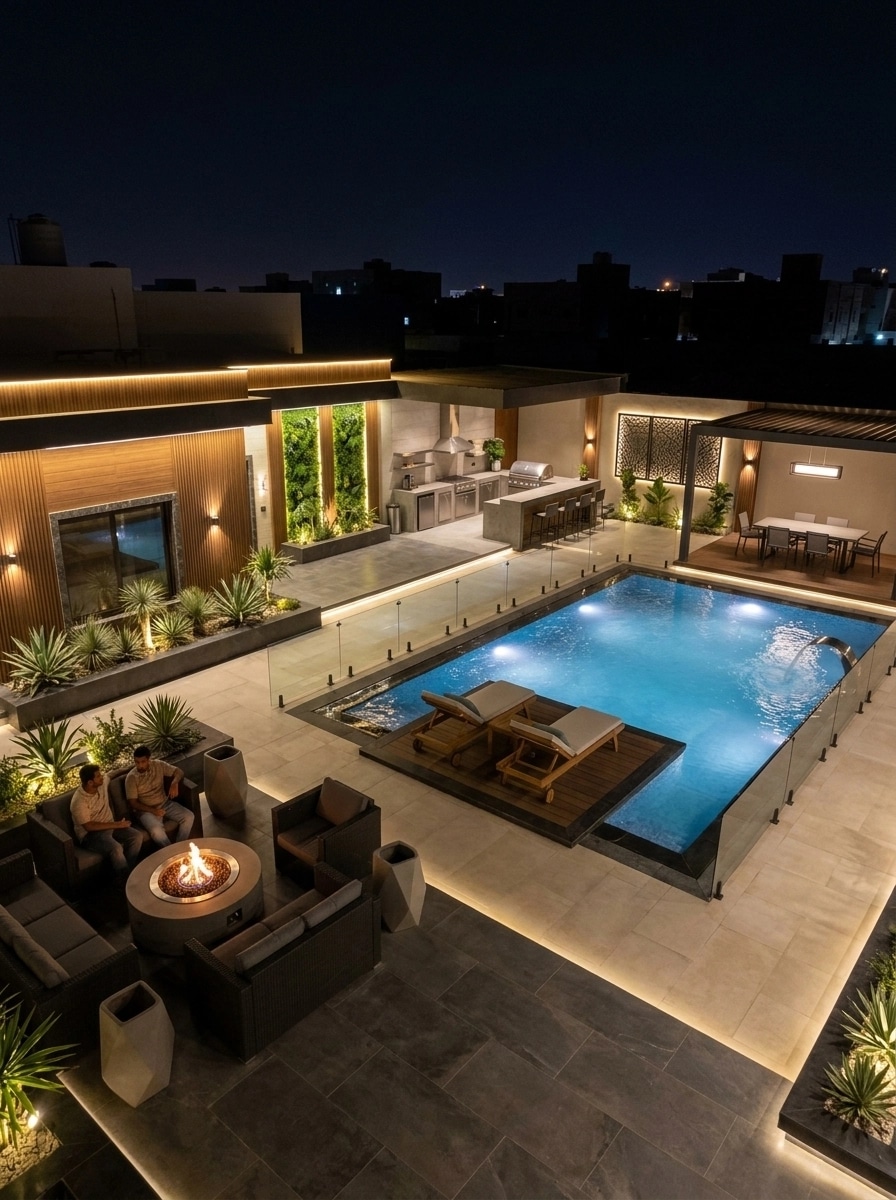Landscape design in Contemporary Yard style — Yard by GenRoom AI