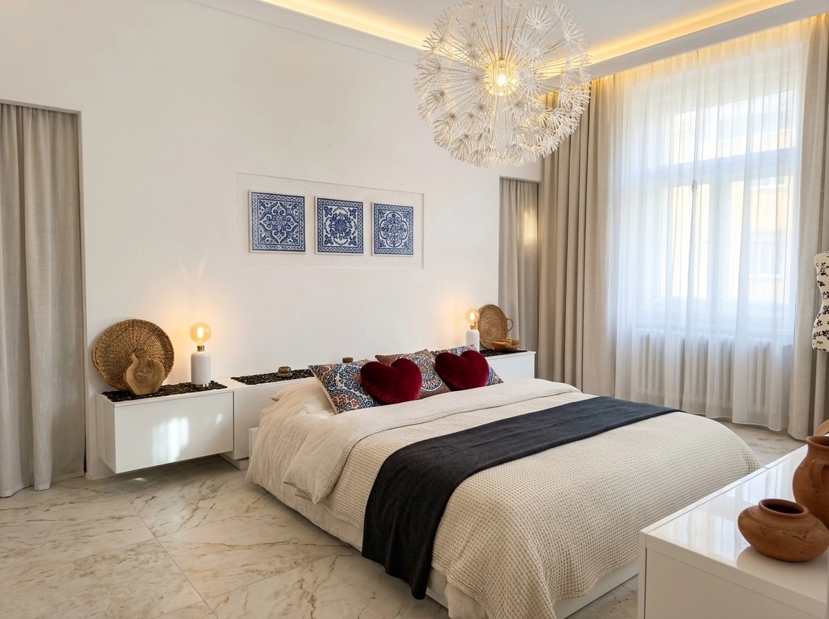 Interior design in Mediterranean style — Bedroom by GenRoom AI