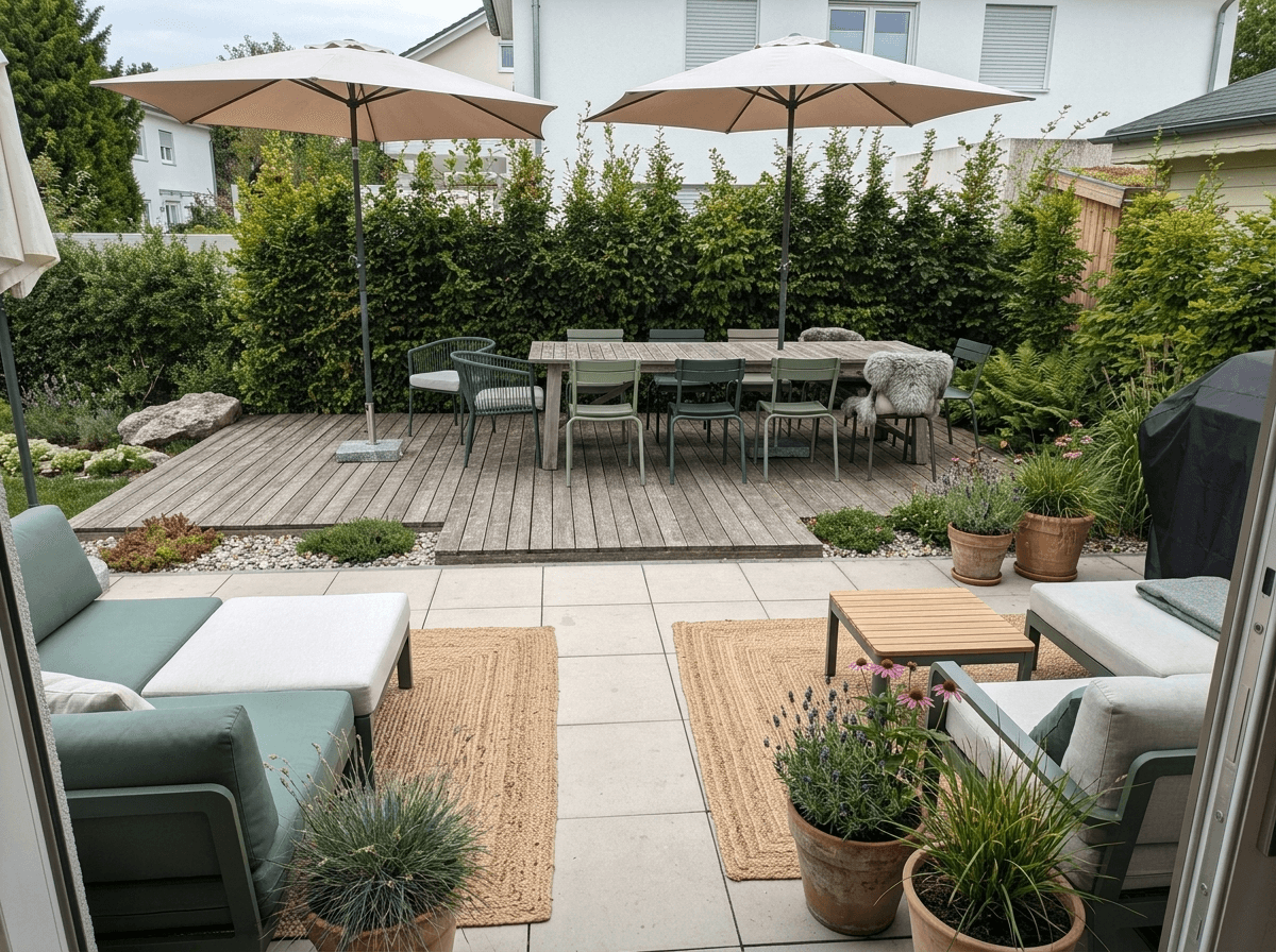 Yard design in no_style style — photo by GenRoom AI