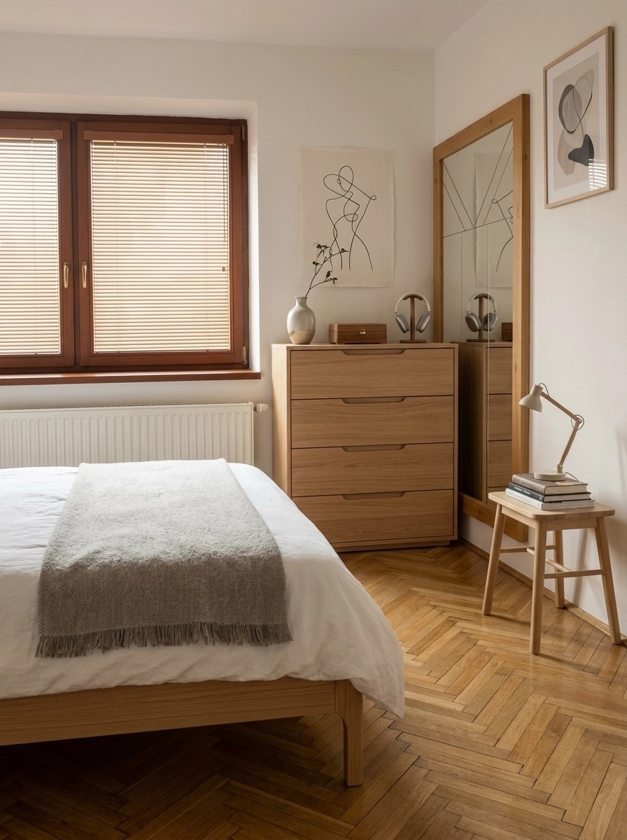 Interior design in Scandinavian style — Bedroom by GenRoom AI
