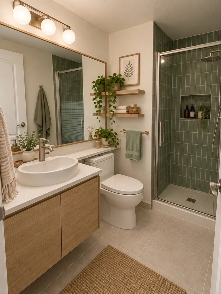Interior design in Scandinavian style — Bathroom by GenRoom AI