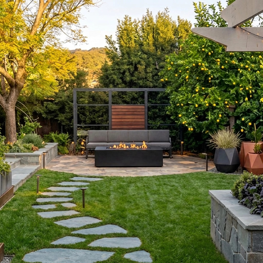 Contemporary Yard Yard design — yard photo by GenRoom AI