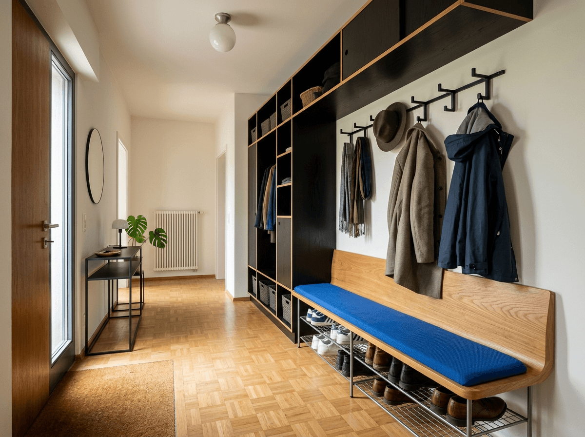 Interior design in Bauhaus style — Hallway by GenRoom AI