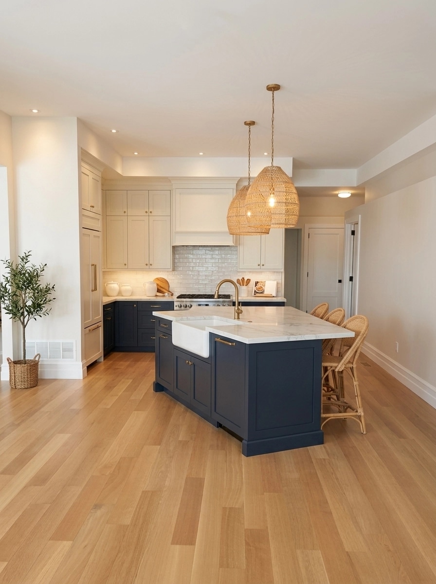 Design d'intérieur en style Coastal / Hamptons — Cuisine par GenRoom AI